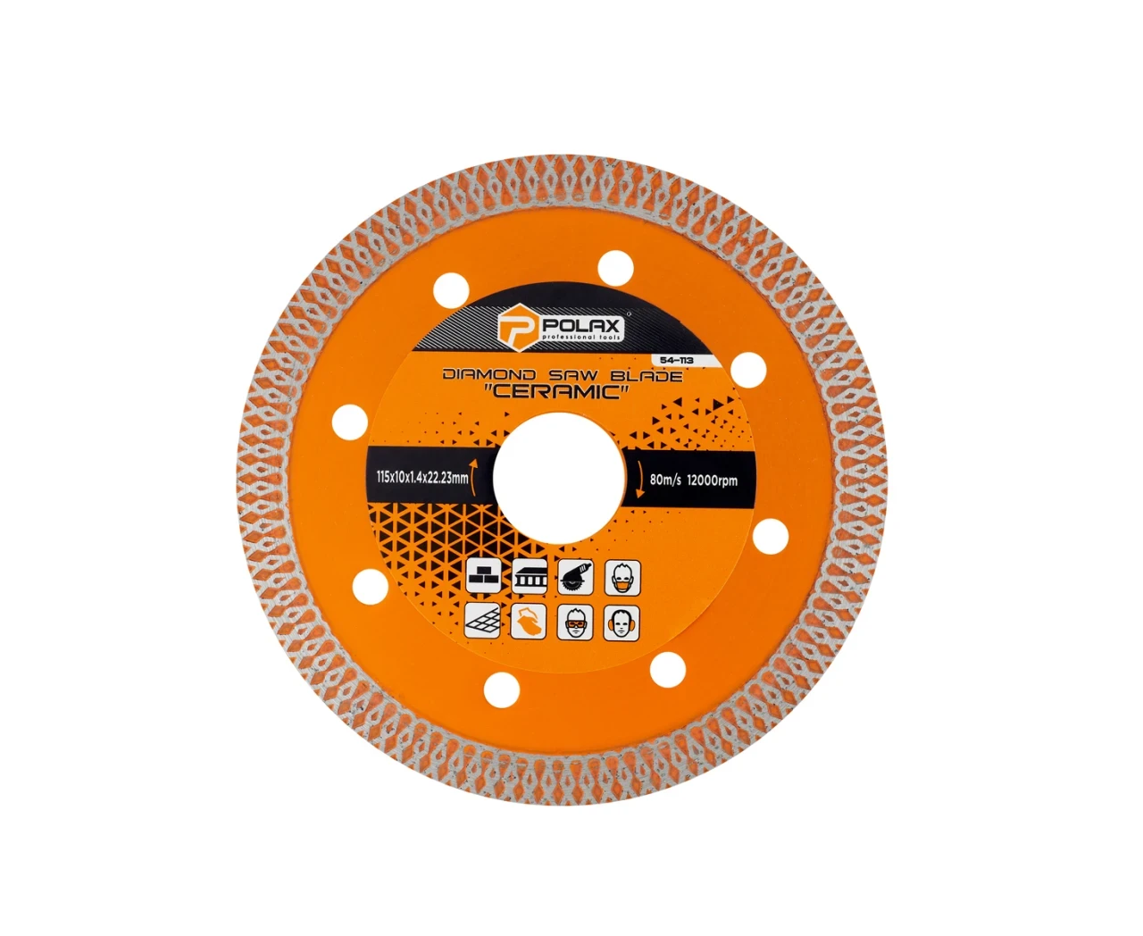 Диск алмазный Ceramic вышиванка 115x10x1,4x22,23 мм (27806374)