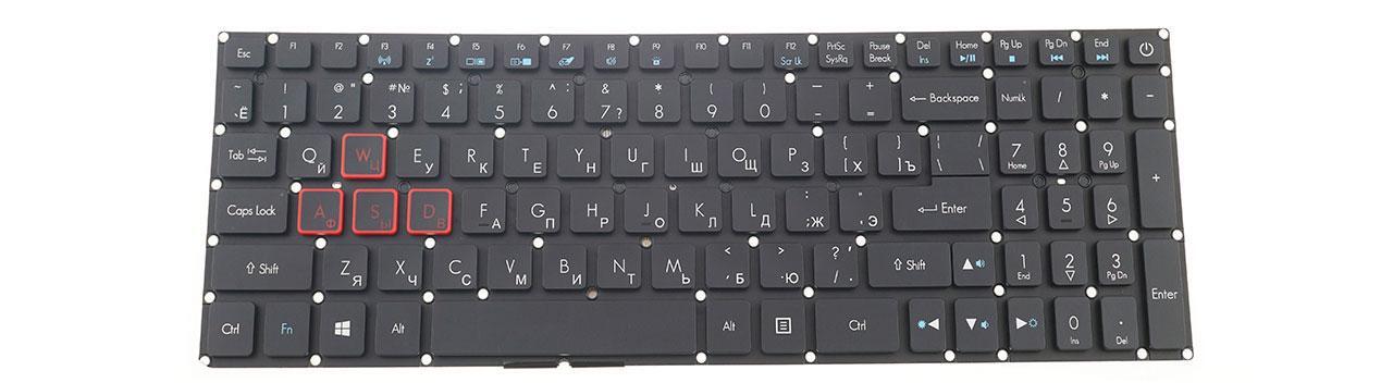 Клавіатура для ноутбука Acer Predator PH317-52 з підсвічуванням клавіш (NK.I1513.04U)