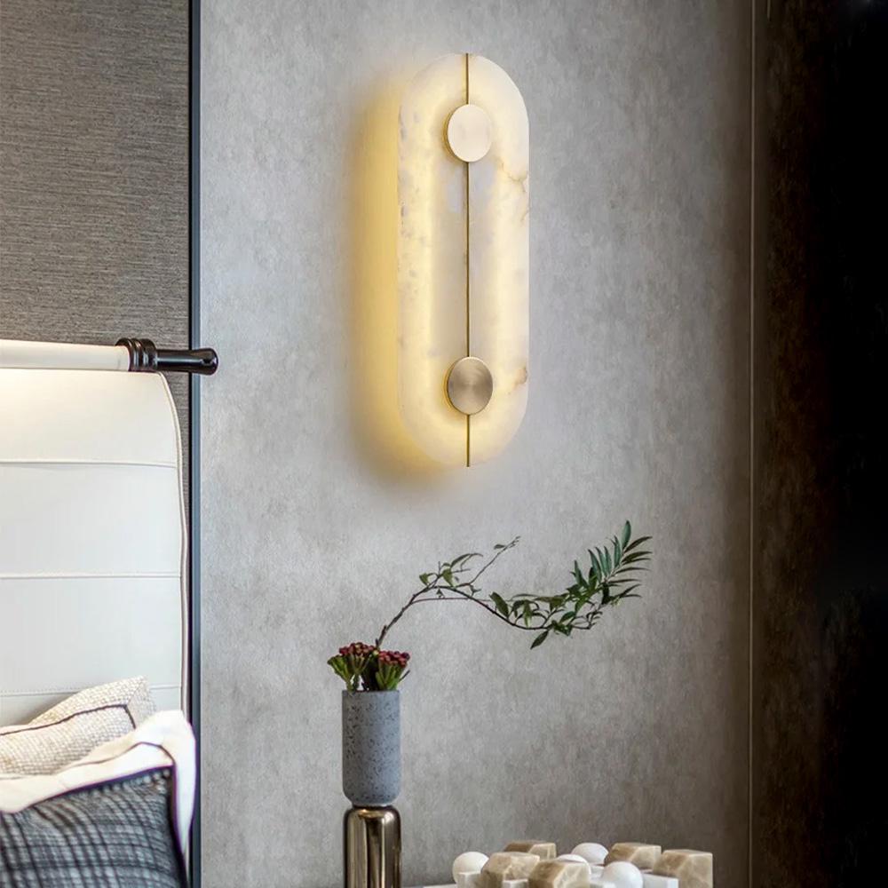 Бра Line.F W 37G/2 L с белым удлиненным Латунь (3462_6772)