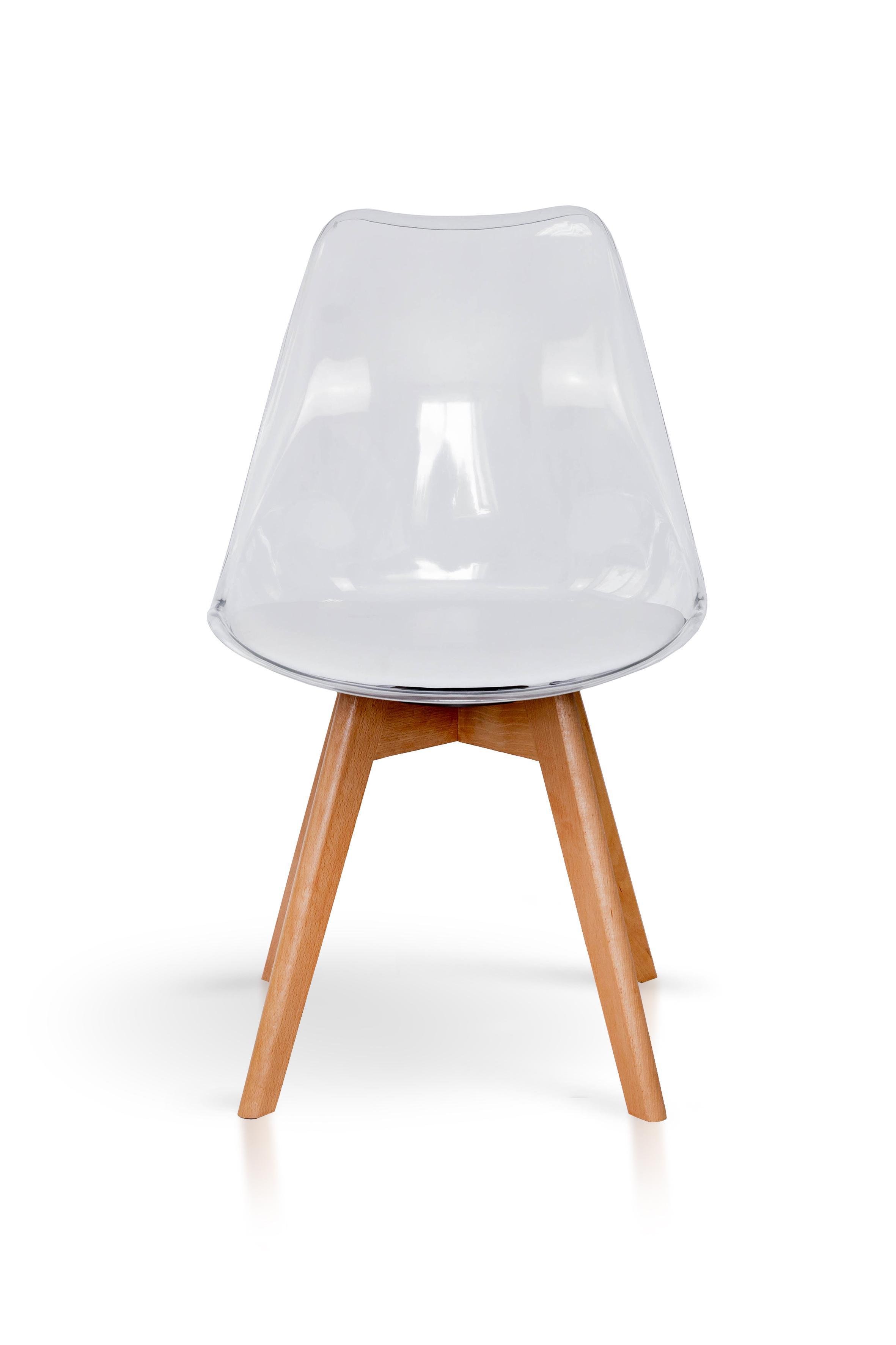 Стілець для кухні та вітальні Джастін Тейде 480х840х530 мм Прозорий (GAА0051825) - фото 2 Стілець для кухні та вітальні Джастін Тейде 480х840х530 мм Прозорий (GAА0051825) - фото 2