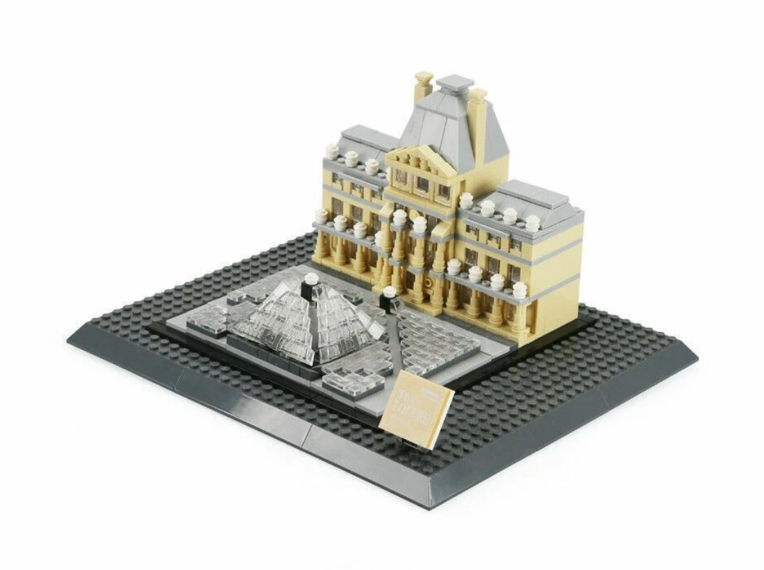 Конструктор 3Д WANGE Архитектура Музей Лувр 4213 The Louvre Of Paris Париж-Франция 3D 785 деталей - фото 3 Конструктор 3Д WANGE Архитектура Музей Лувр 4213 The Louvre Of Paris Париж-Франция 3D 785 деталей - фото 3