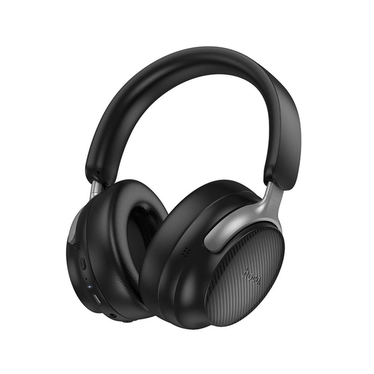 Наушники беспроводные Hoco W53 Plus Tone ANC BT5.4 headphones 800 mAh Black (6942007646604)