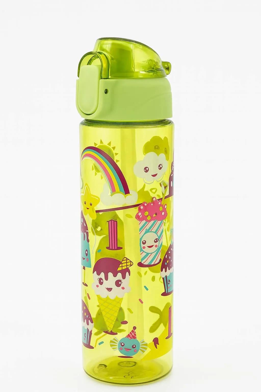 Пляшка-поїлка пластикова Stenson Summer 600 мл Yellow