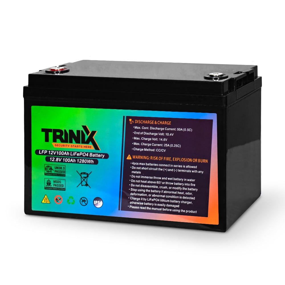 Акумулятор Trinix LiFePo4 12V 100 Ah (44-00001)