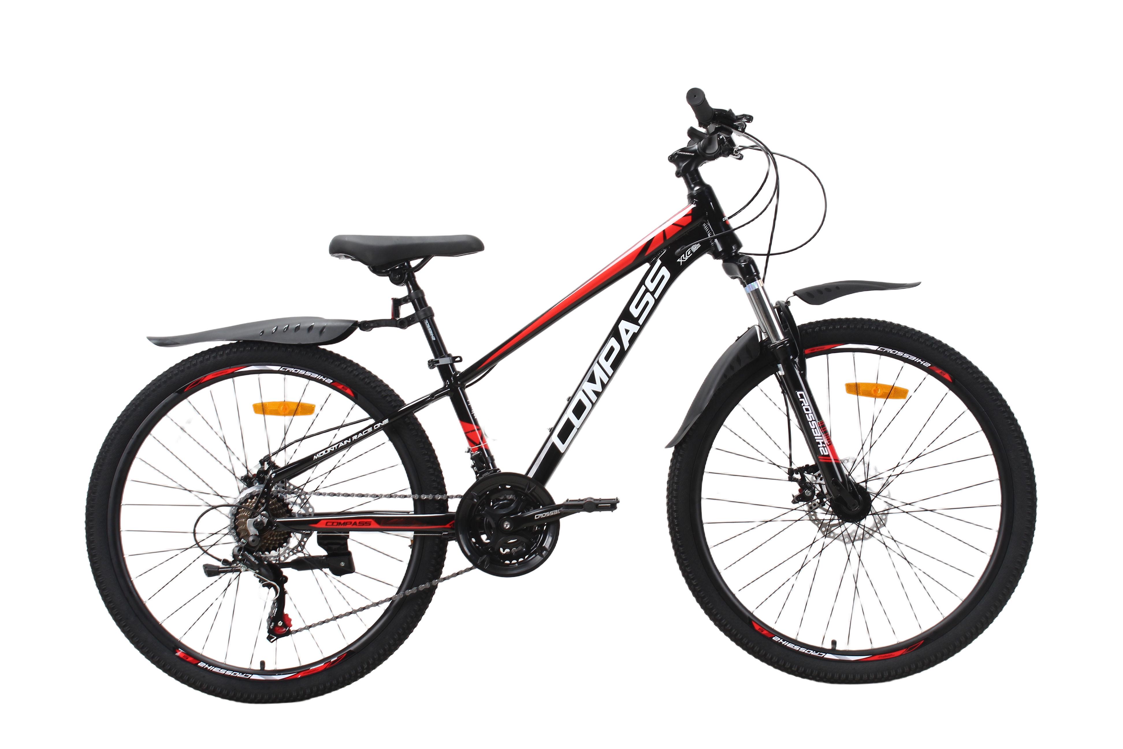 Велосипед CrossBike COMPASS 26" 12,5" Черно-красный