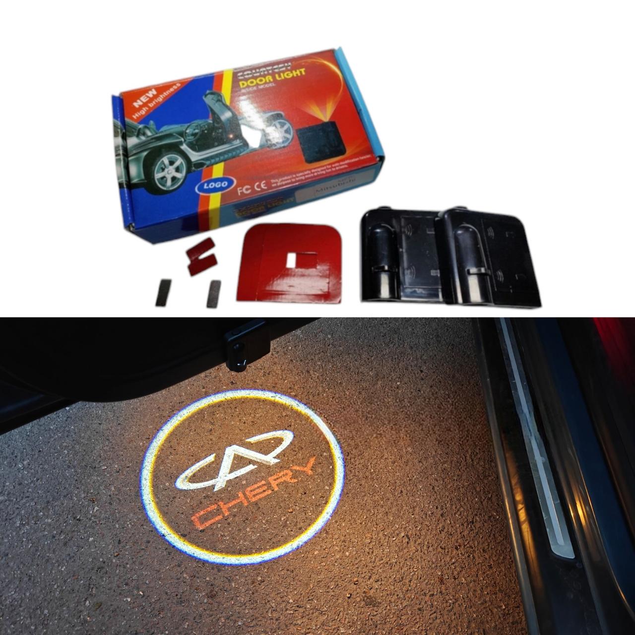Подсветка светодиодная на двери автомобиля с логотипом CHERY (1773700915) - фото 2 Подсветка светодиодная на двери автомобиля с логотипом CHERY (1773700915) - фото 2