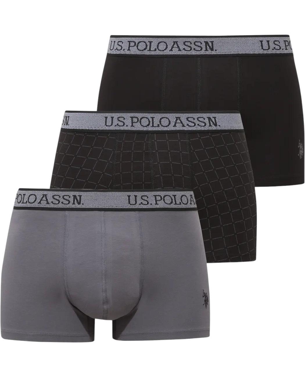 Набор трусов-боксеров мужских US Polo ASSN 80650BA 3 шт. XL Разноцветный (8680557464214)