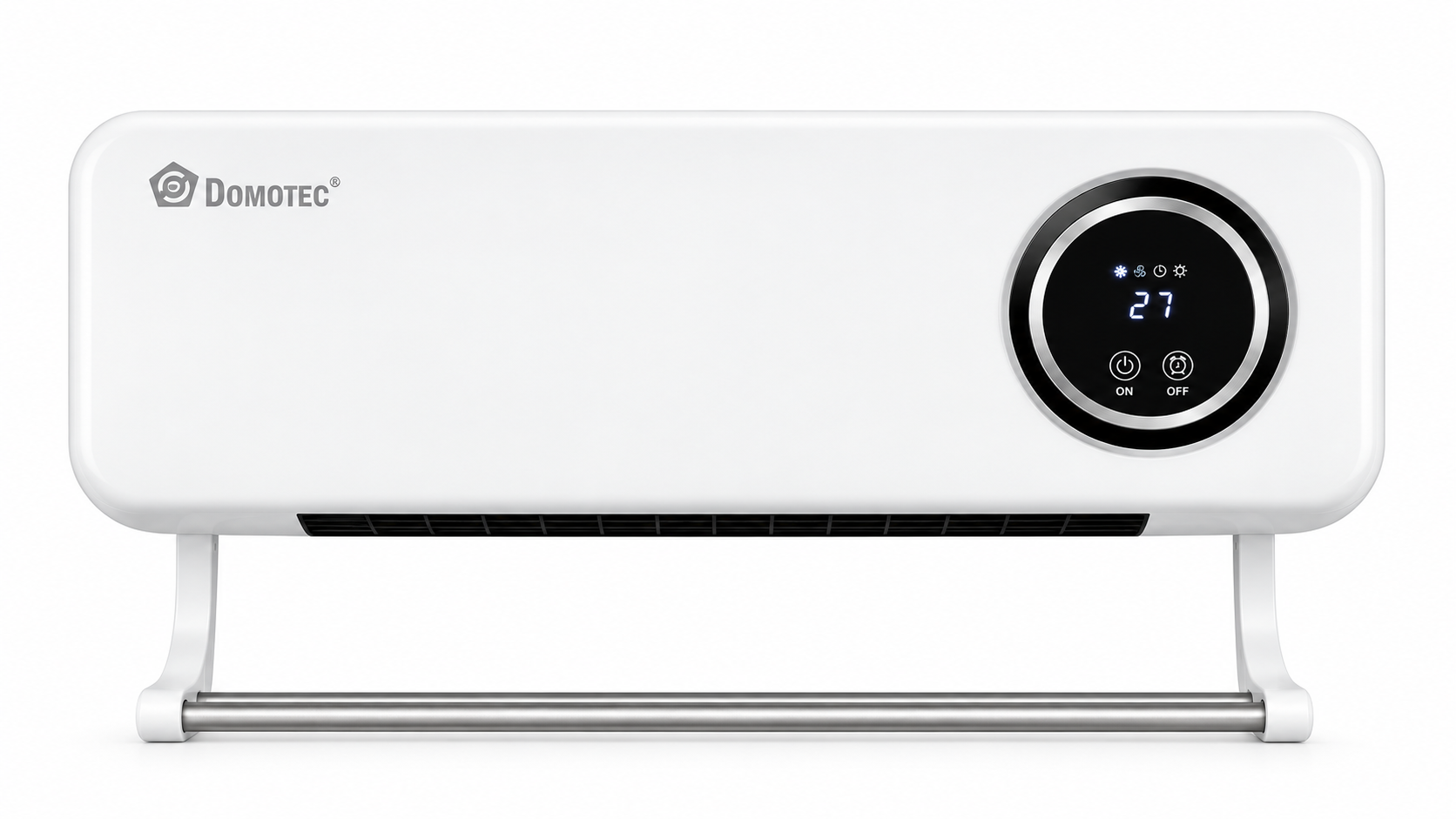 Настенный тепловентилятор Domotec MS-5963 2000 Вт керамический LED-дисплей/пульт ДУ Белый (ML-07063)