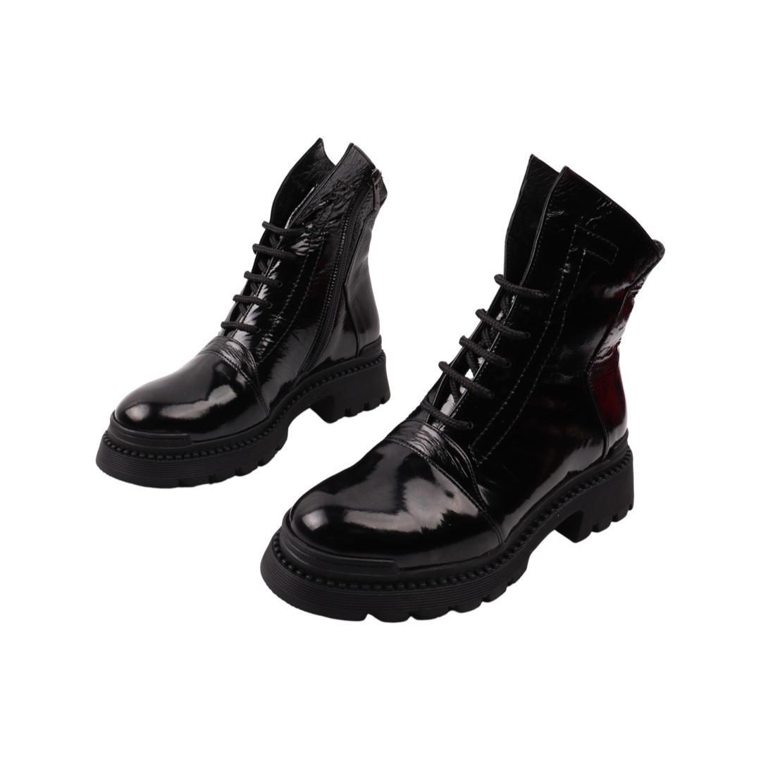 Черевики жіночі Aquamarin з лакової шкіри р. 37 Чорний (2087-22DHC) - фото 5 Черевики жіночі Aquamarin з лакової шкіри р. 37 Чорний (2087-22DHC) - фото 5