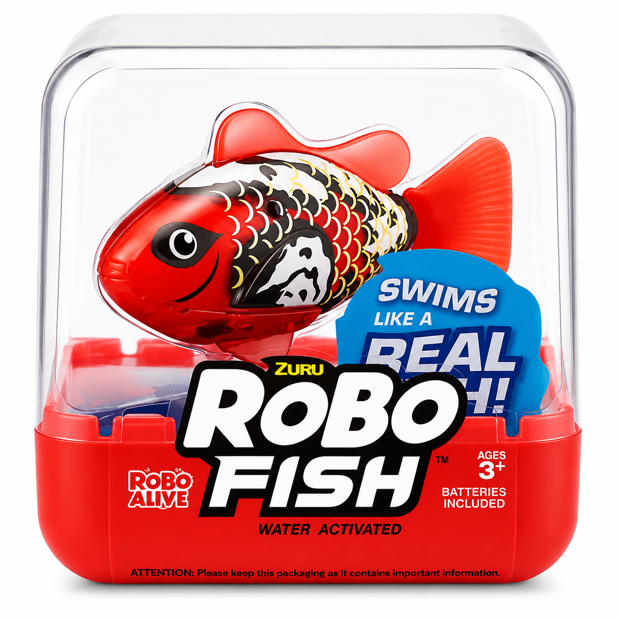 Интерактивная игрушка Robo Fish Series 2 меняющая в воде Красный (1014-138-01)