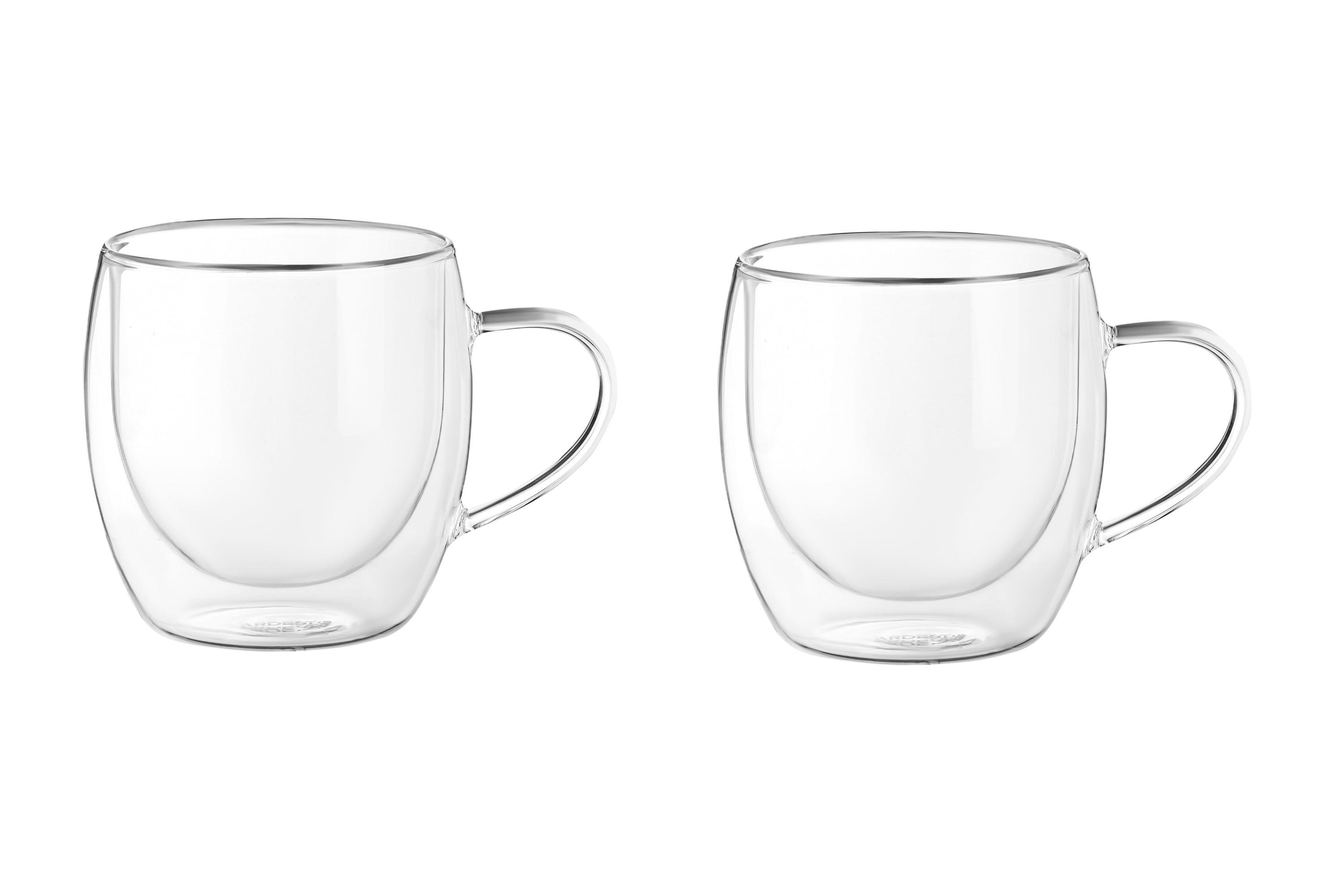 Набор чашек с двойными стенками Ardesto AR2630BHR 300 мл 2 шт. Прозрачный (8390f74f)