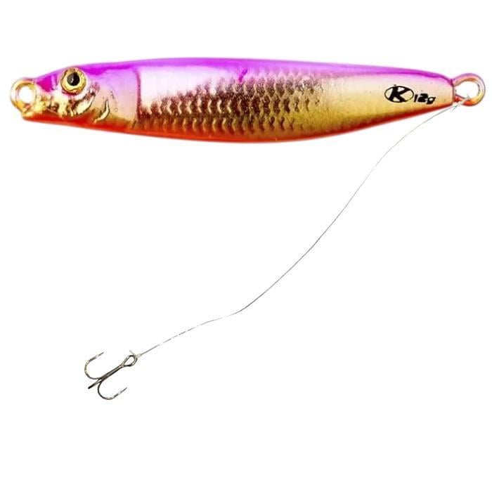 Пилькер Kalipso Atherina 320 с поводком и тройником для ловли саргана/ставриды/жере 12 г Розово-золотистый (12564788)