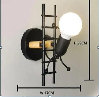 Бра человечек с лесенкой Черный (0031) - фото 2 Бра человечек с лесенкой Черный (0031) - фото 2