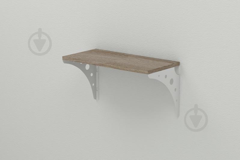 Полка настенная Ferrum-decor Ханди 2 240x700x240 металл Белый ДСП Сонома Трюфель 16 мм (XND0054) Полка настенная Ferrum-decor Ханди 2 240x700x240 металл Белый ДСП Сонома Трюфель 16 мм (XND0054)