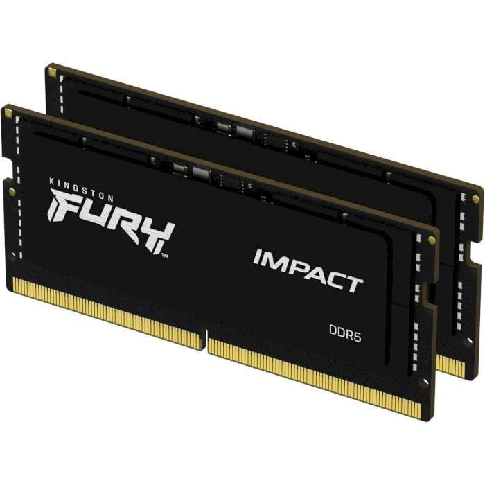 Модуль памяти Kingston Fury Impact KF564S38IBK2-32 DDR5/32Gb(2x16)/6400MHz для ноутбуков Black