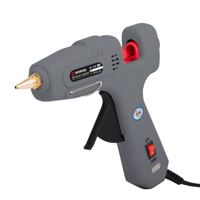 Пістолет клейовий Intertool 180-195°C 40 Вт 230 В під стрижні 10,8-11,5 мм 10-16,5 г/хв (000028179) - фото 2 Пістолет клейовий Intertool 180-195°C 40 Вт 230 В під стрижні 10,8-11,5 мм 10-16,5 г/хв (000028179) - фото 2