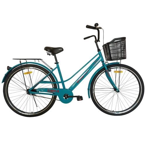 Велосипед Spark CITY MIRA колеса 28" стальная рама 18" с корзиной Бирюзовый (000240025)