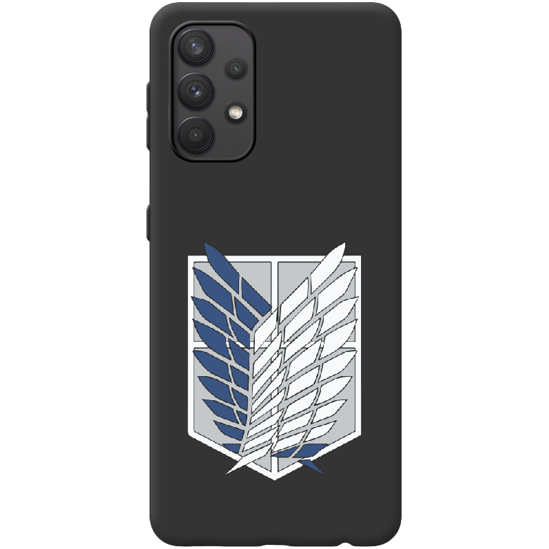 Чехол BoxFace Samsung A325 Galaxy A32 Атака Титанов Крылья Свободы Черный силикон (42084-bk88-42567)