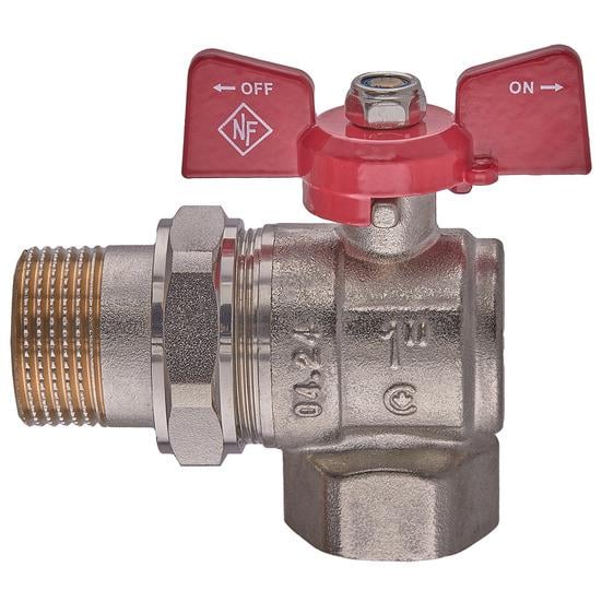 Кран шаровой Nolf NFC.941 NF3157 1" ВЗ с американкой бабочка (269433)