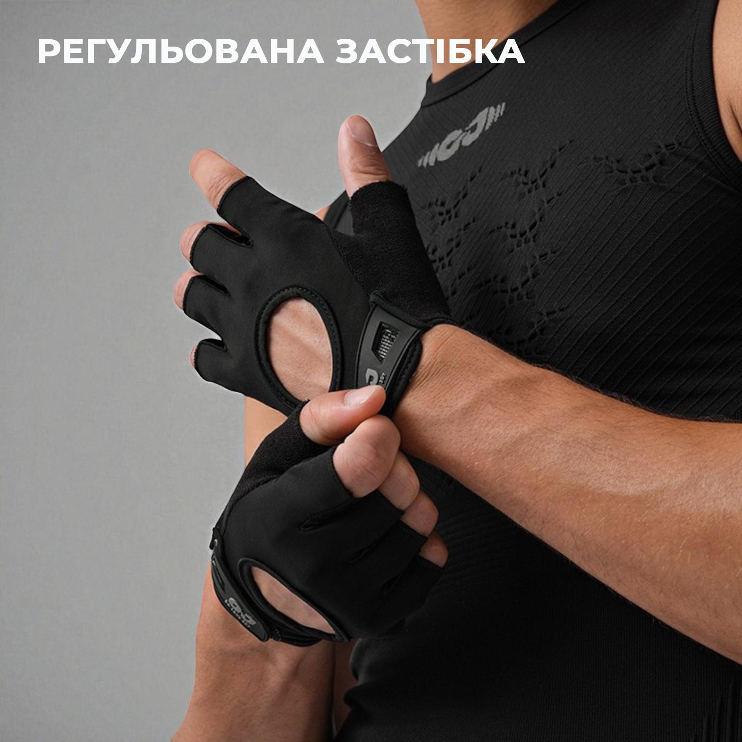 Рукавички без пальців Golovejoy нековзні неопрен Чорний (66_14_L_1) - фото 5 Рукавички без пальців Golovejoy нековзні неопрен Чорний (66_14_L_1) - фото 5