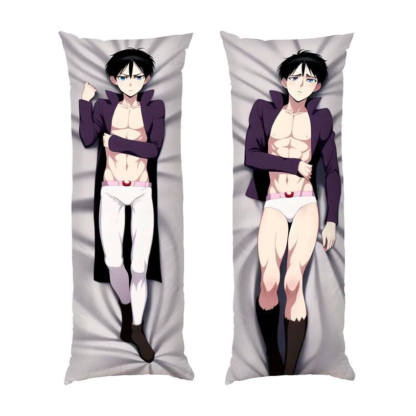 Подушка дакимакура Eren Yeager Attack on Titan габардин 120х40 см (102650-1)