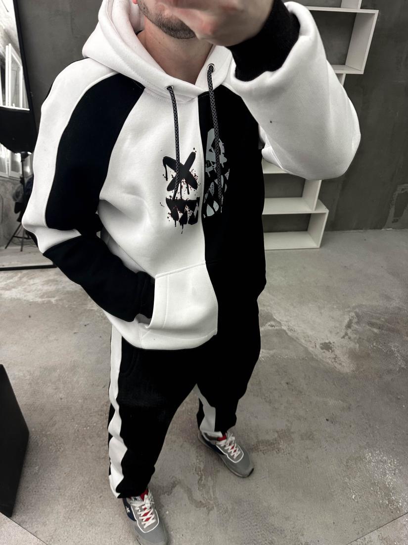 Спортивний костюм утеплений 5-801 ДТФ-принтом M Різнокольоровий (22810)