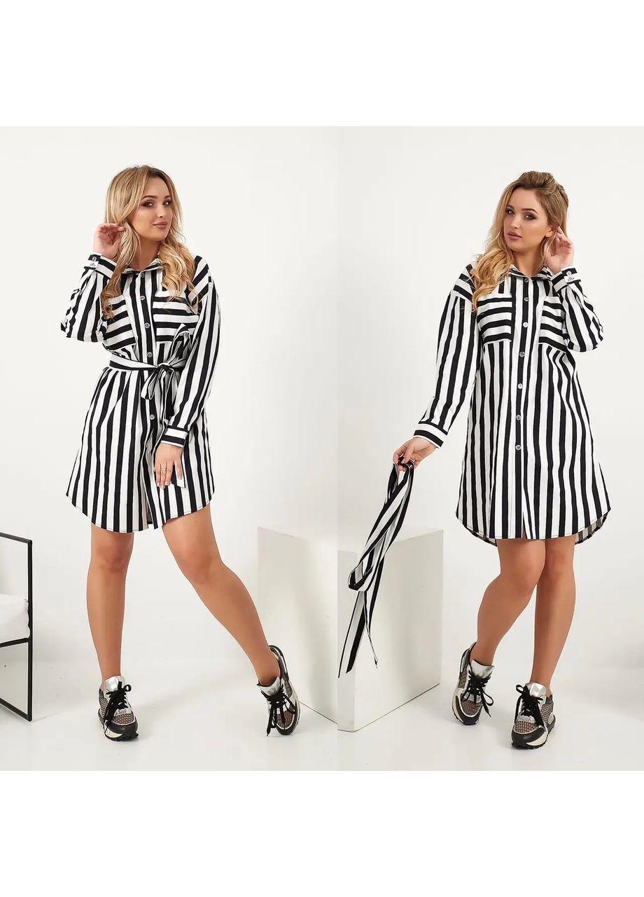 Платье-рубашка с поясом jdy L (15266110) - фото 4 Платье-рубашка с поясом jdy L (15266110) - фото 4