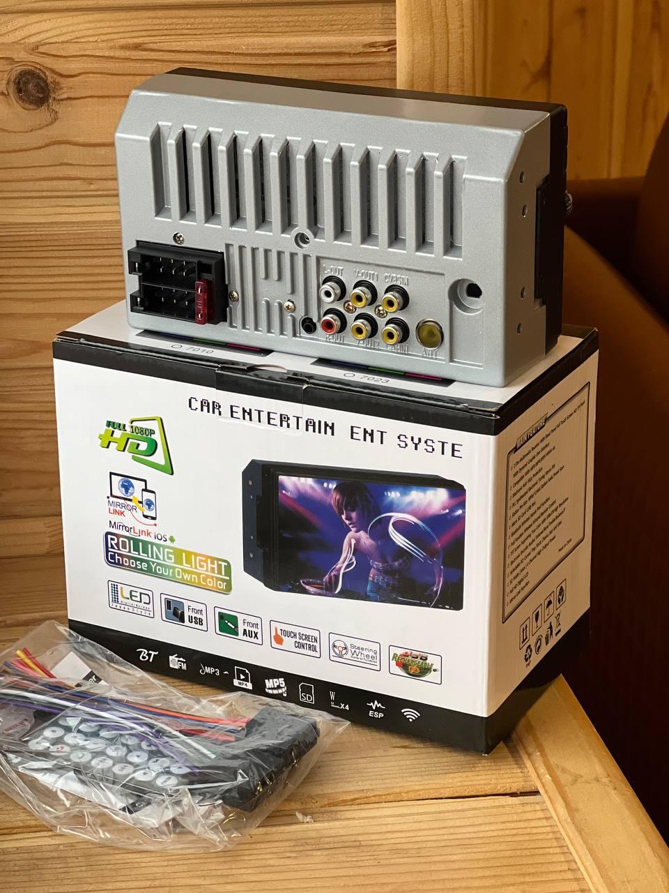 Автомагнітола в машину Чорний (7018 short) - фото 3