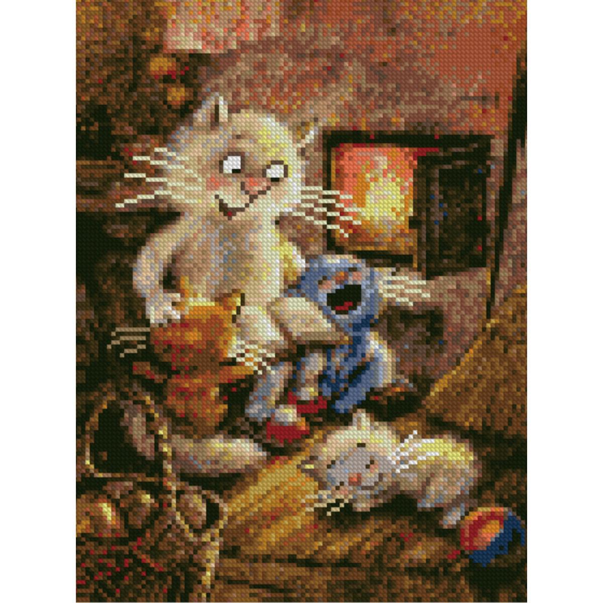 Алмазная мозаика Strateg Уютный вечер 30х40 см (Str-HX080)