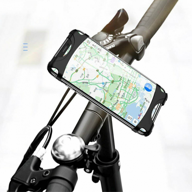 Держатель велосипедный Usams US-ZJ053 Bicycle Silicone Phone Holder 4-6" Black - фото 7 Держатель велосипедный Usams US-ZJ053 Bicycle Silicone Phone Holder 4-6" Black - фото 7