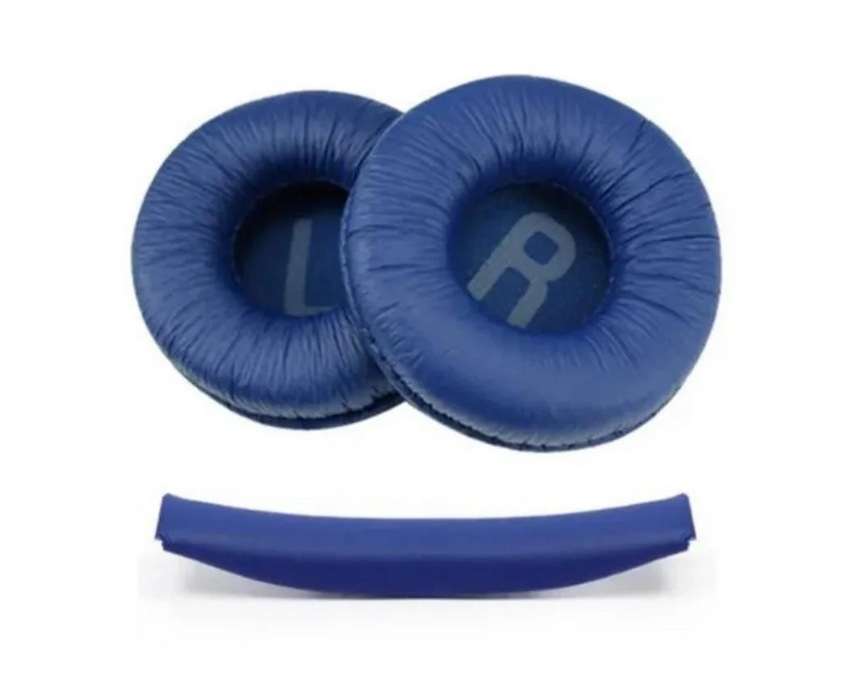 Комплект амбушюр и накладки для наушников JBL T500BT T450BT Tune 500/Tune 510BT/Tune 520BT JR300BT Синий