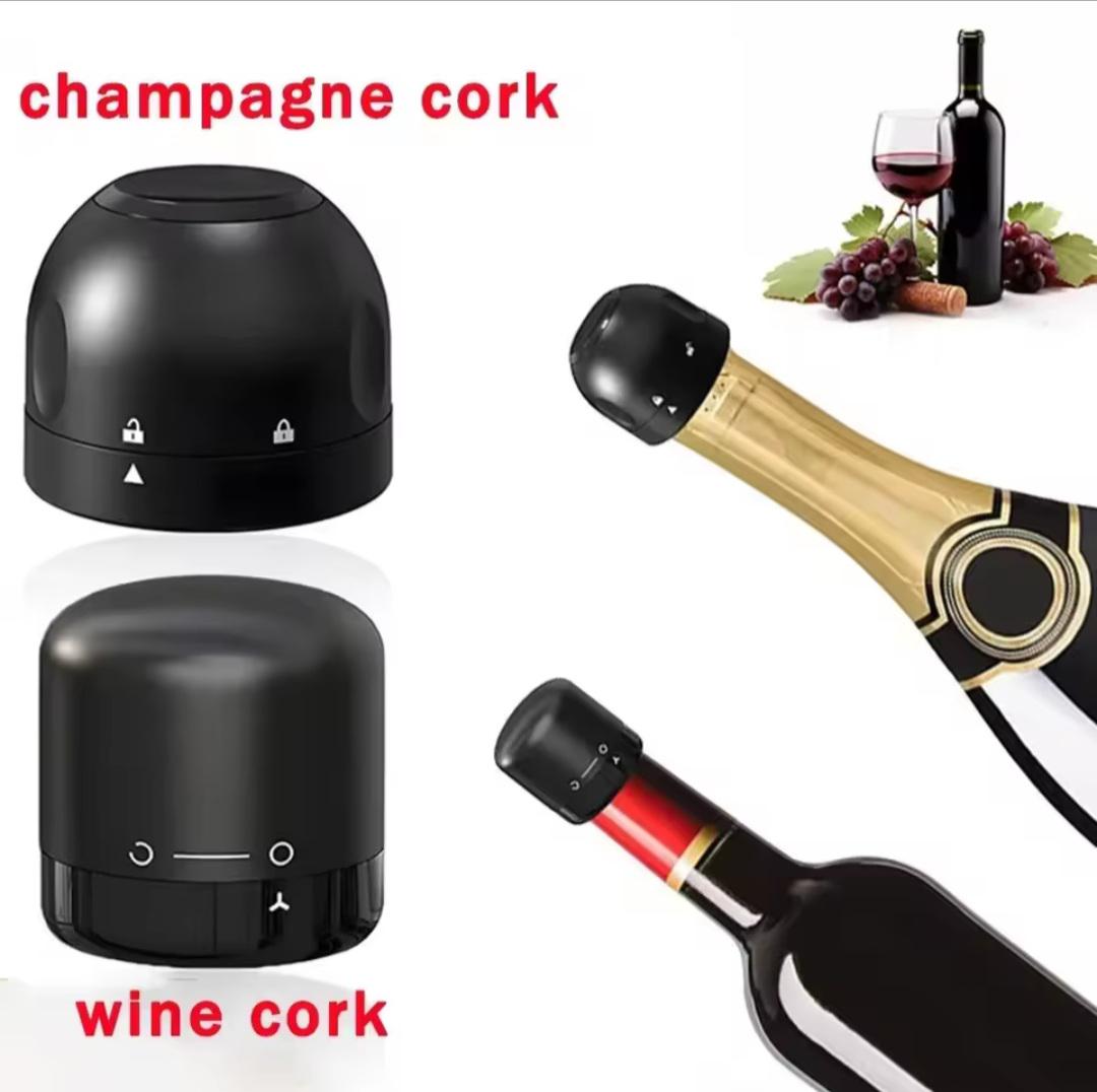 Пробка для вина багаторазова вакуумна Mini wine stopper (2543990715) - фото 5