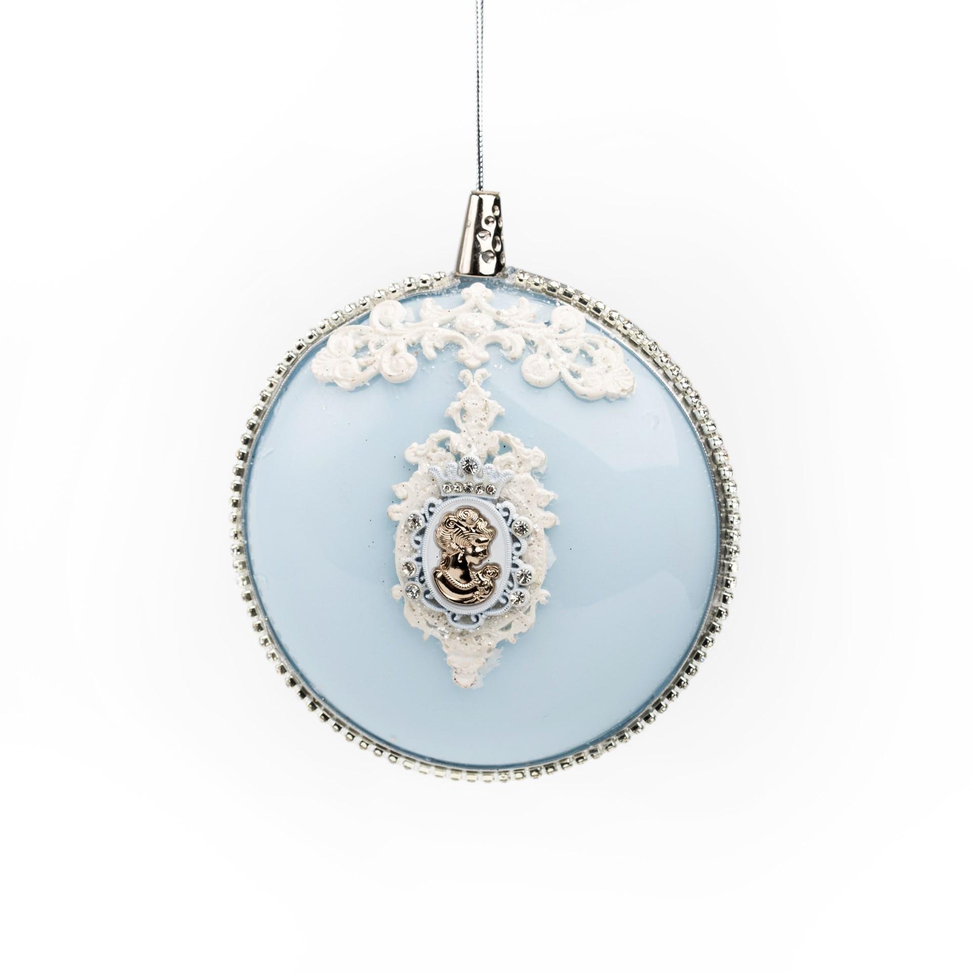 Іграшка на ялинку Флоріаль "Адель" медальйон 15 см (3003)