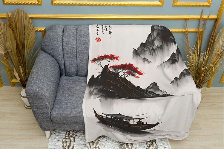 Плед PromoZP Boat плюш двухслойный 135х150 см (111524-1)