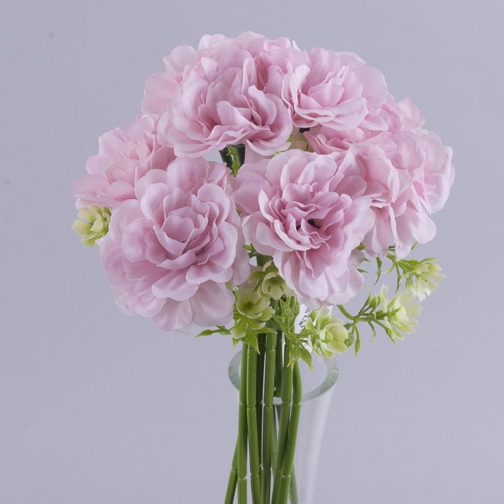 Искусственные цветы Букет камелия мини Розовый (2547-3)