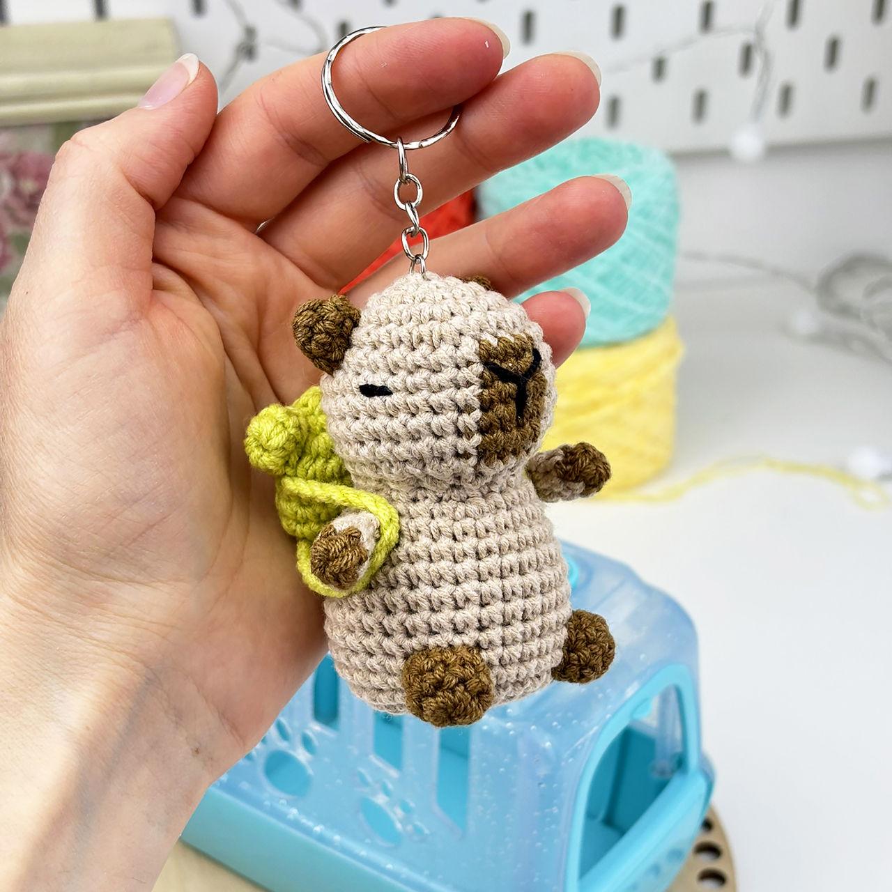 Набор для вязания крючком Капибара 0004 Бежевый/Коричневый (161927) - фото 4