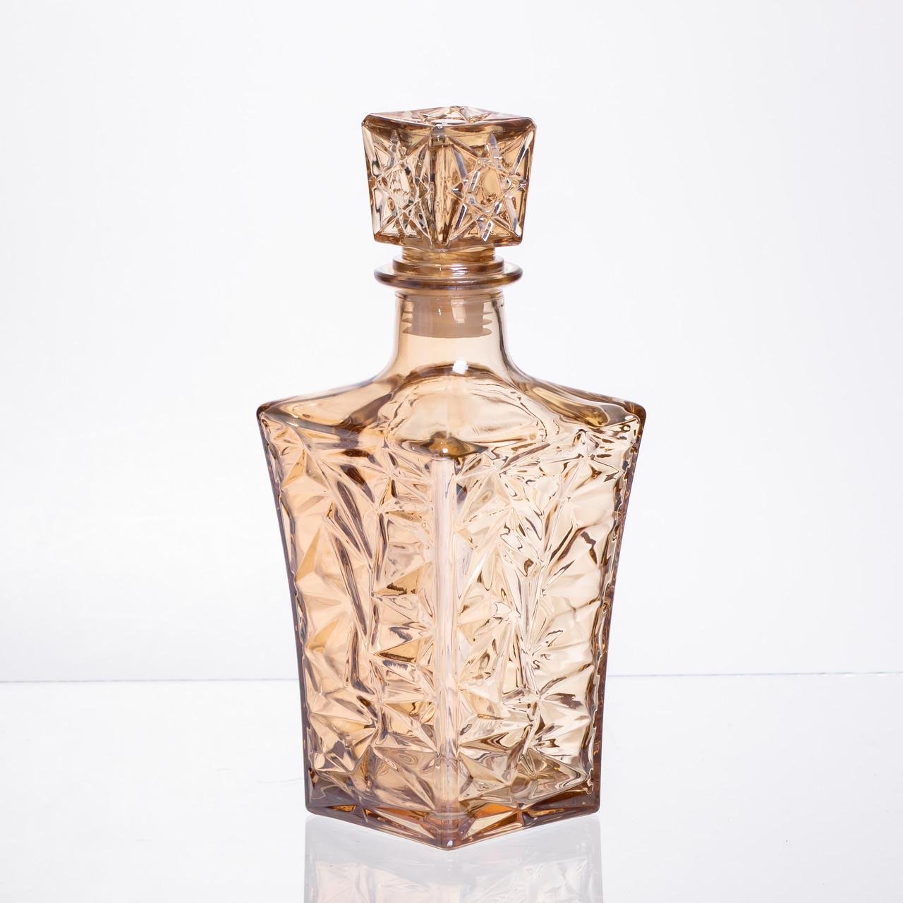 Набір графин для напоїв із товстого скла та склянки 6 шт. коричневий (64486-25) - фото 5 Набір графин для напоїв із товстого скла та склянки 6 шт. коричневий (64486-25) - фото 5