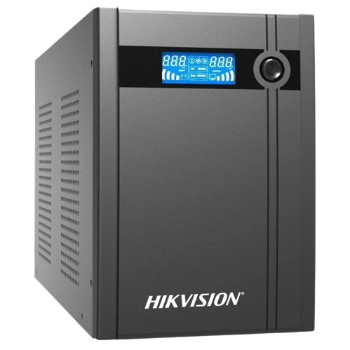 Источник бесперебойного питания и Hikvision 1800 W/4xSCHUKO/4x12 V 9 Ah Black (DS-UPS3000)
