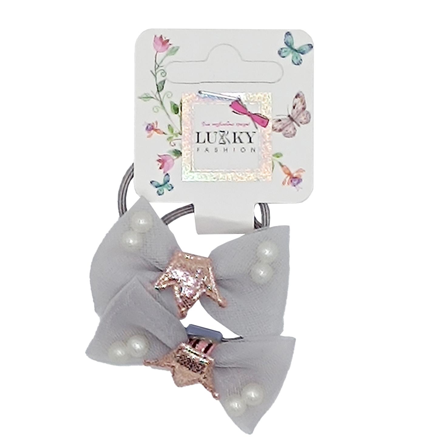 Комплект резинок для волос для девочек Lukky 2 шт. Серый (AW-116-R-77)