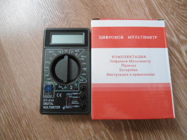 Мультиметр цифровий Digital DT- 838 з термопарою і кроною Чорний (343374368) - фото 5 Мультиметр цифровий Digital DT- 838 з термопарою і кроною Чорний (343374368) - фото 5