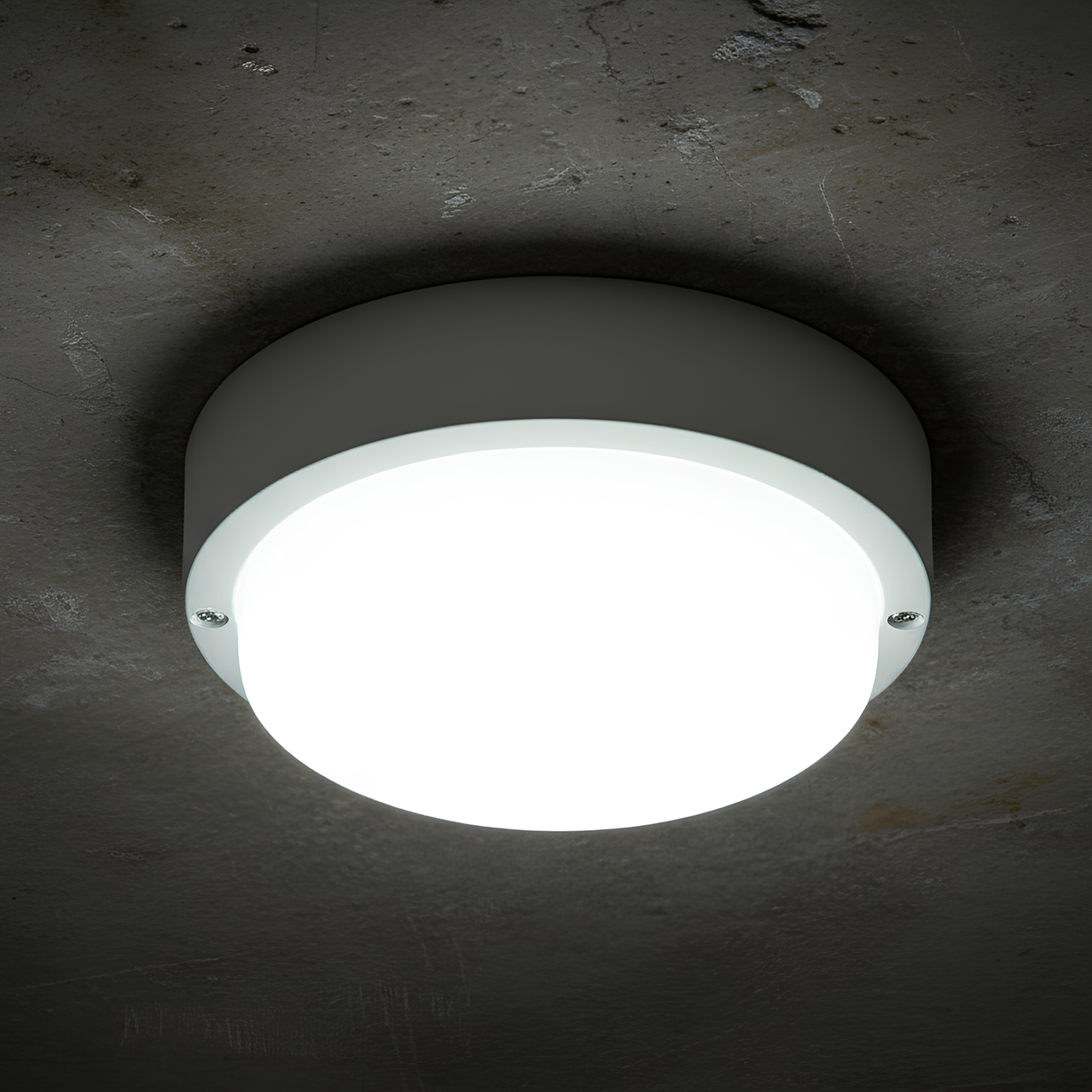 Світлодіодний світильник Sirius 8W накладний круглої форми Ø 140 мм 6500К вологозахищений IP65 Білий Світлодіодний світильник Sirius 8W накладний круглої форми Ø 140 мм 6500К вологозахищений IP65 Білий