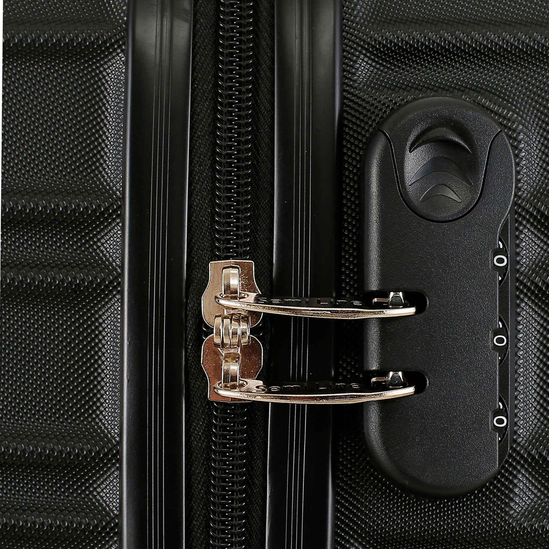 Чемодан малый под ручную кладь SEMI LINE 20" ABS-Plastic S Black (T5953-1) - фото 7