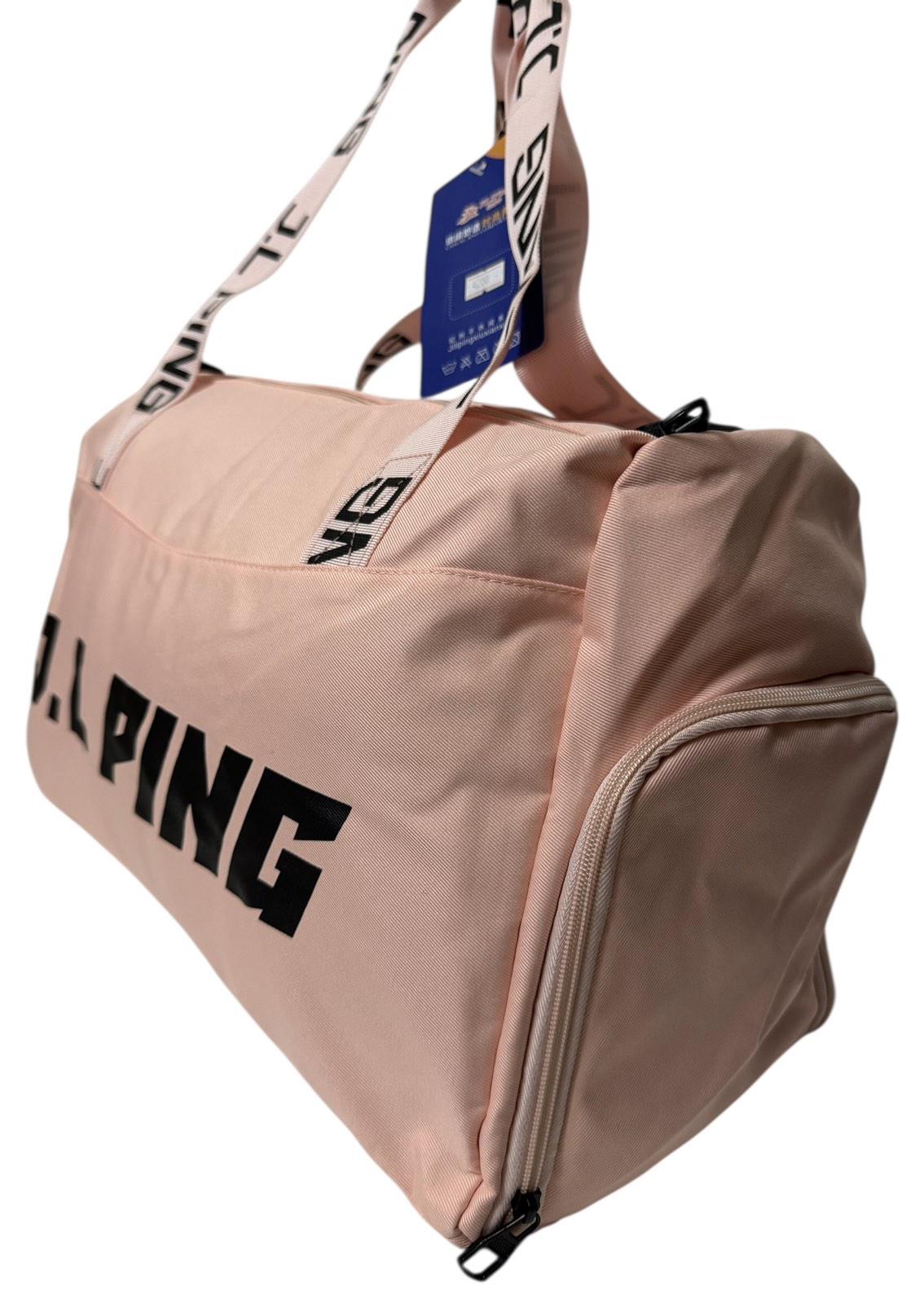 Сумка дорожня 50 л з боковими кишенями та з довгим ремінем через плече Рожевий (4200) - фото 3 Сумка дорожня 50 л з боковими кишенями та з довгим ремінем через плече Рожевий (4200) - фото 3