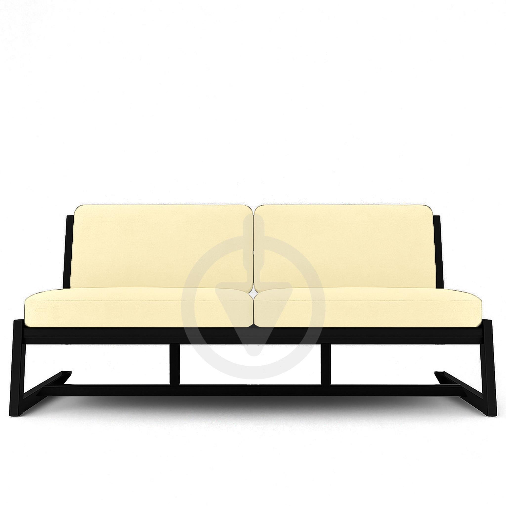 Диван металевий AVVS Атлас лофт велюр 156 см Бежевий - фото 2 Диван металевий AVVS Атлас лофт велюр 156 см Бежевий - фото 2