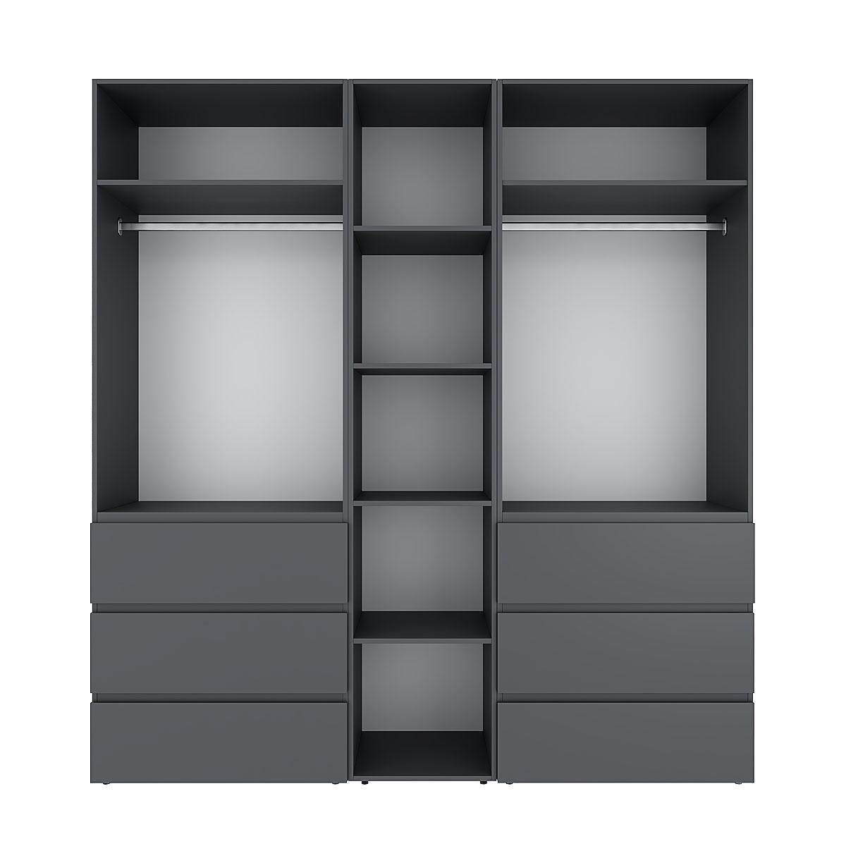 Шафа розпашна комбінована ART IN HEAD №6 Light 2000x500x2200 мм Графіт сірий (GALTK067000000) - фото 2 Шафа розпашна комбінована ART IN HEAD №6 Light 2000x500x2200 мм Графіт сірий (GALTK067000000) - фото 2