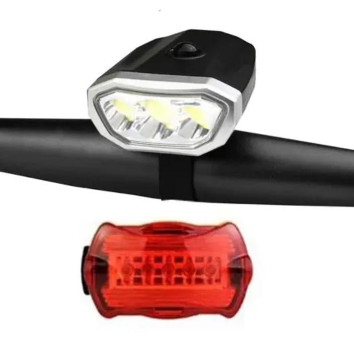 Набір велофара передня/задня QX-T0598 3COB 5LED (2015350737) - фото 2 Набір велофара передня/задня QX-T0598 3COB 5LED (2015350737) - фото 2