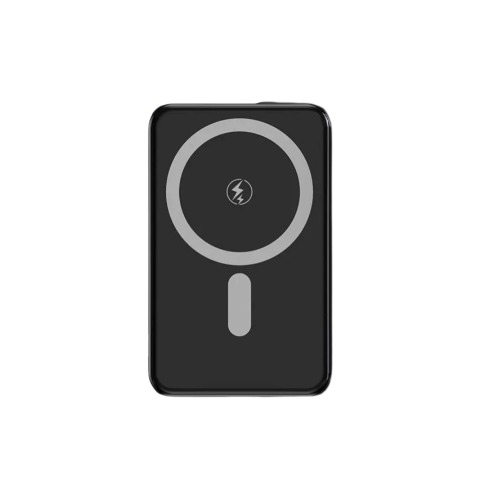 Повербанк магнитный ультратонкий с беспроводной зарядкой 10000 мАч 20 Вт Black (Powerbank_1_Black)