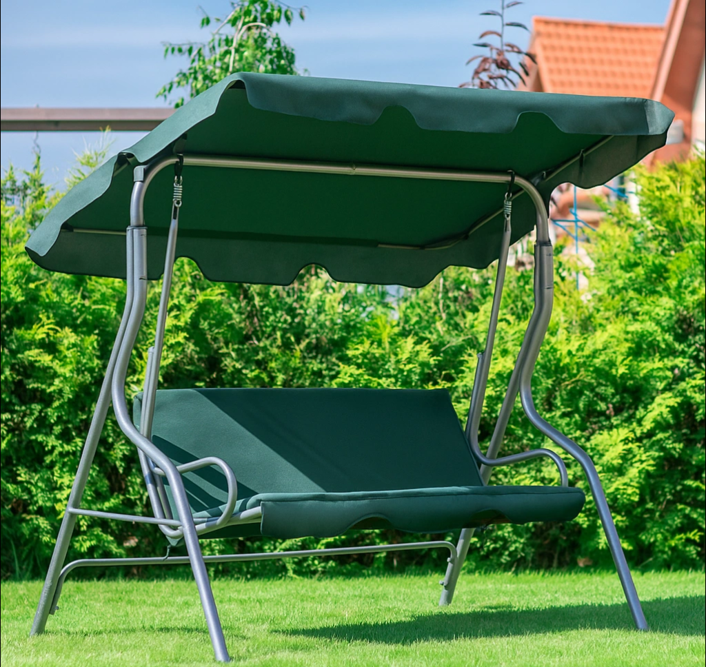 Качели LEOBRO Relax с подушками 176х114х168 см Зеленый (LBSW3-C1-GRN) - фото 1 Качели LEOBRO Relax с подушками 176х114х168 см Зеленый (LBSW3-C1-GRN) - фото 1