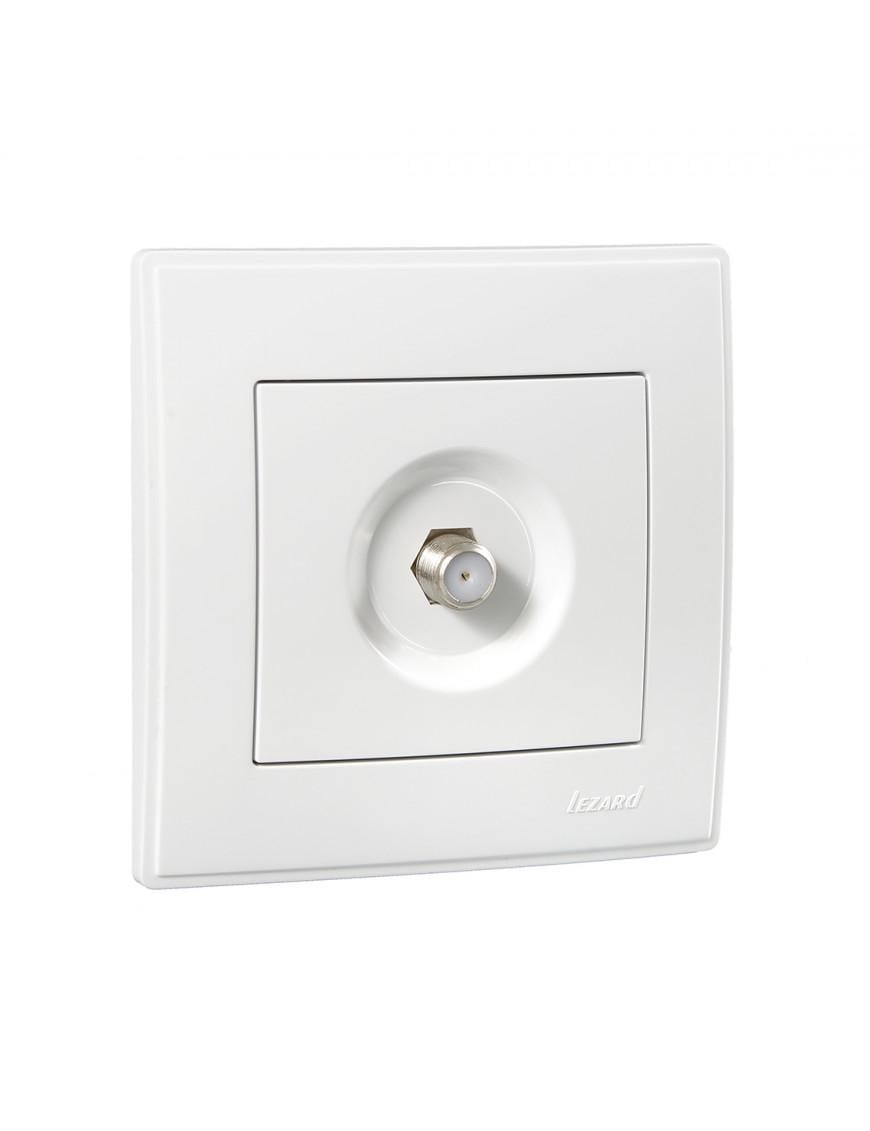 Розетка спутниковая разъем F 705-0202-164 LESYA Белый