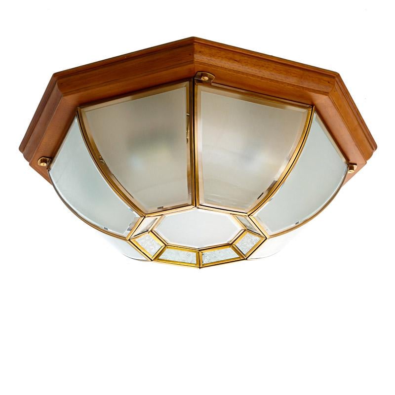 Люстра потолочная Light House ES-15492/5 на пять ламп Бронза/Белый